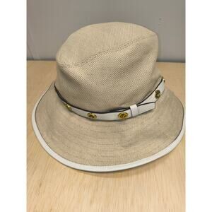Coach linen light tan hat